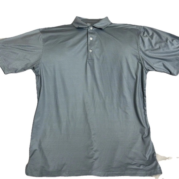 Onward Reserve Shirt Men XL Performance golf Stretch Rugby Geometric blue - Picture 1 of 3